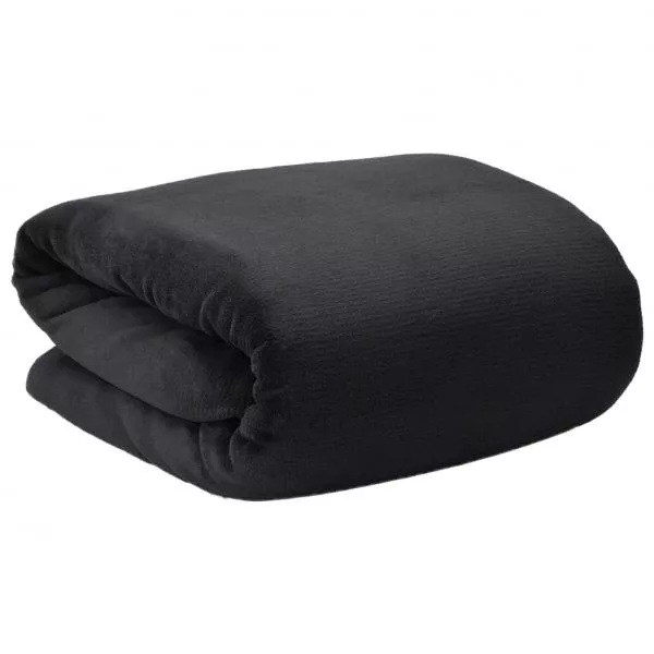 Microfaserdecke - XXL - schwarz